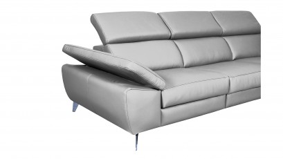  Des Sectional Panama - Dollaro Gris - Right - Genuine leather