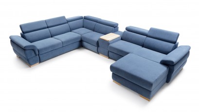  Puszman Sectional Bolzano - Perfect Harmony 82 - Right - Modern corner sofa with bed and storage