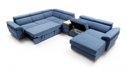  Puszman Sectional Bolzano - Perfect Harmony 82 - Right - Modern corner sofa with bed and storage