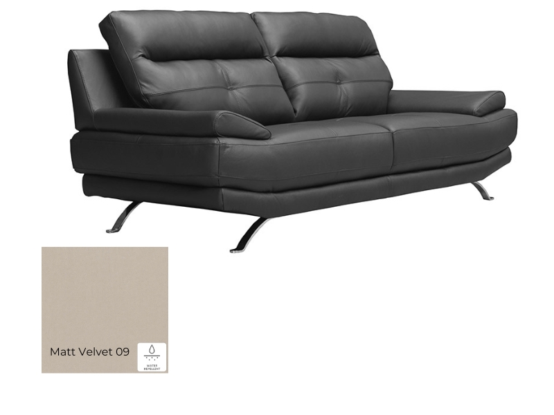  Des Loveseat Derby - Matt Velvet 09 - Living room collection - Online store Smart Furniture Mississauga