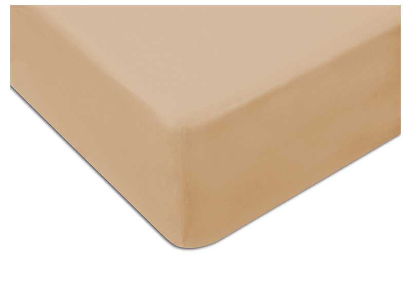  Darymex Jersey Fitted Bed Sheet - Light Brown - Europen made - Online store Smart Furniture Mississauga