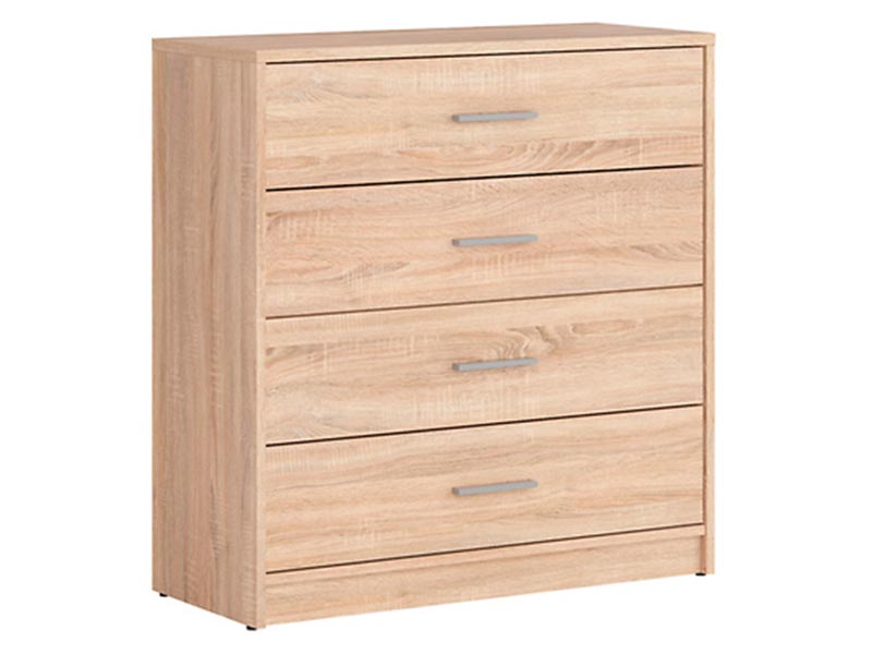  Nepo Plus Dresser Oak Sonoma - Minimalist youth room collection - Online store Smart Furniture Mississauga