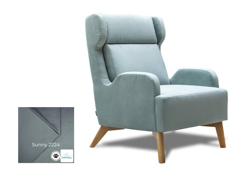 Wajnert Armchair Wing - Sunny 2224 - Scandi chic accent chair