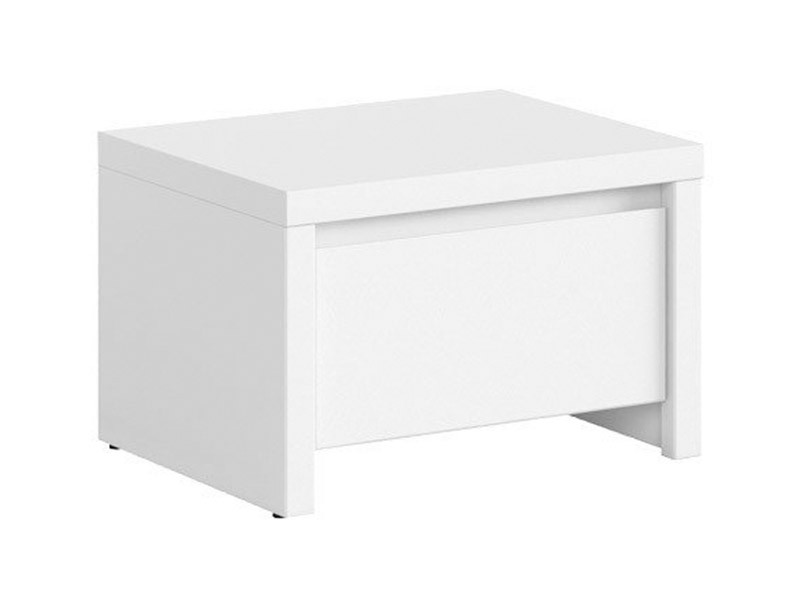 Kaspian White Nightstand - Contemporary furniture collection