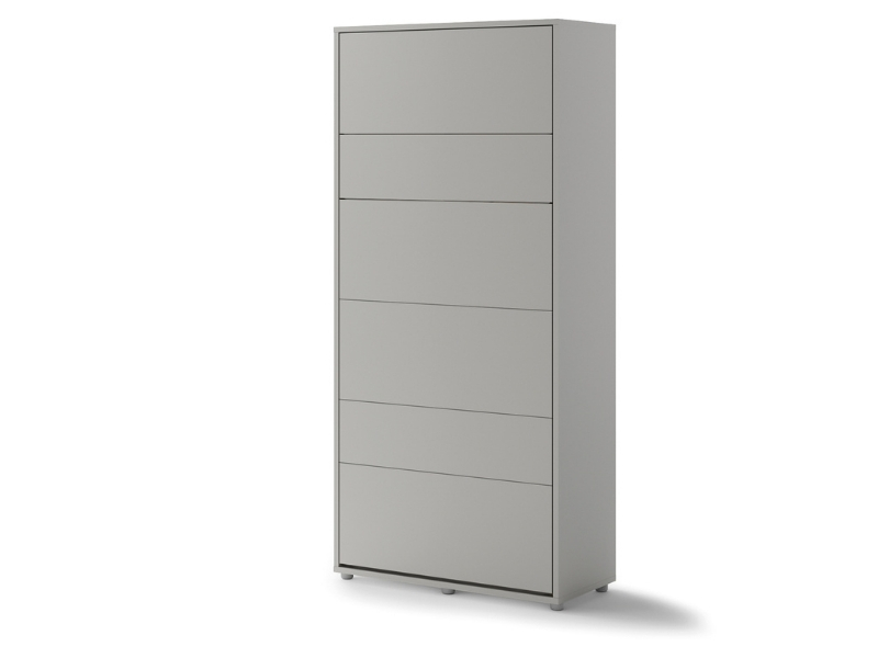  Bed Concept - Murphy Bed BC-03 - Vertical 90x200 - Grey - Modern Wall Bed - Online store Smart Furniture Mississauga