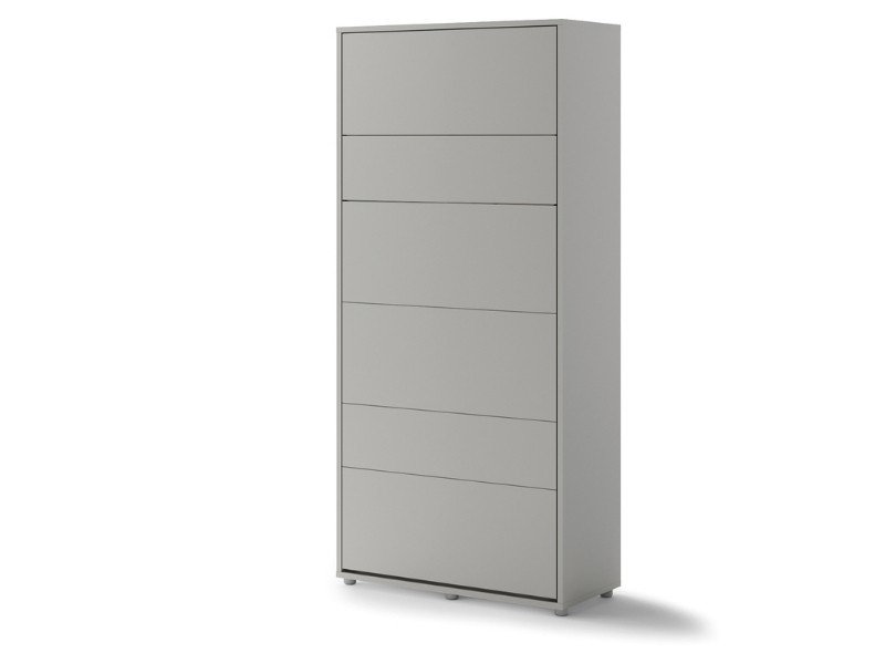 Bed Concept - Murphy Bed BC-03 - Vertical 90x200 - Grey - Modern Wall Bed