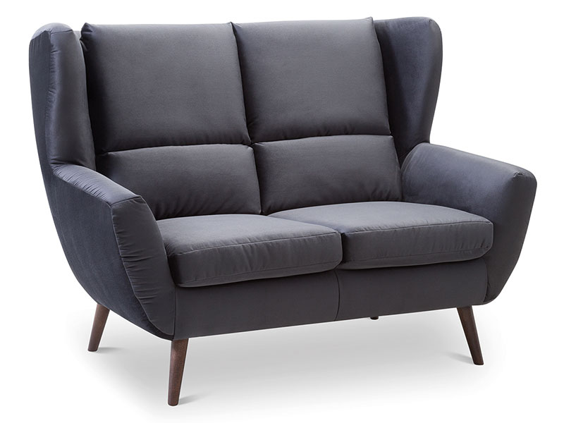 Gala Collezione Loveseat Forli - Scandinavian wingback loveseat - Online store Smart Furniture Mississauga