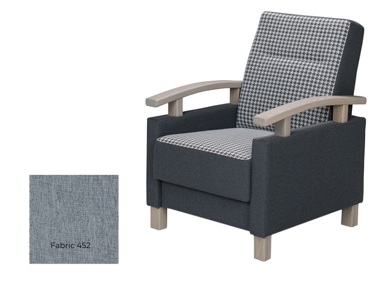  Unimebel Armchair Oliwia T - Fabric 452 - Elegant accent chair - Online store Smart Furniture Mississauga