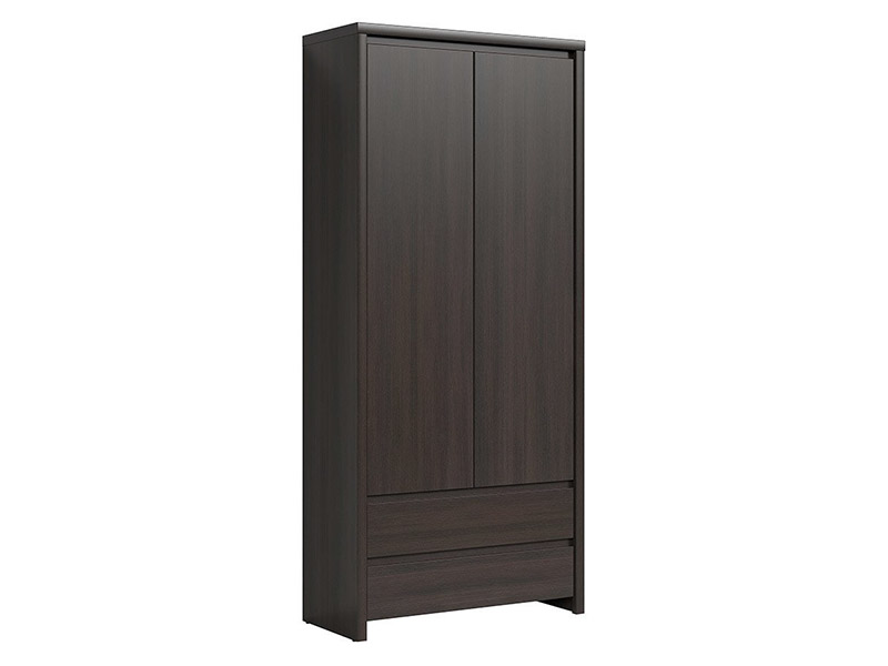  Kaspian Wenge 2 Door Wardrobe - Contemporary furniture collection - Online store Smart Furniture Mississauga