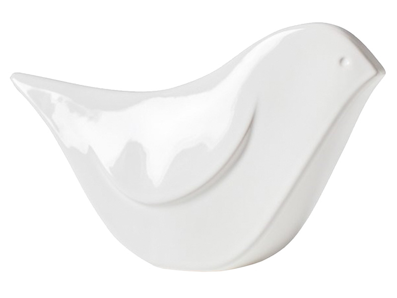  Torre & Tagus Finch Mod White Bird - Ceramic decor Sculpture - Online store Smart Furniture Mississauga