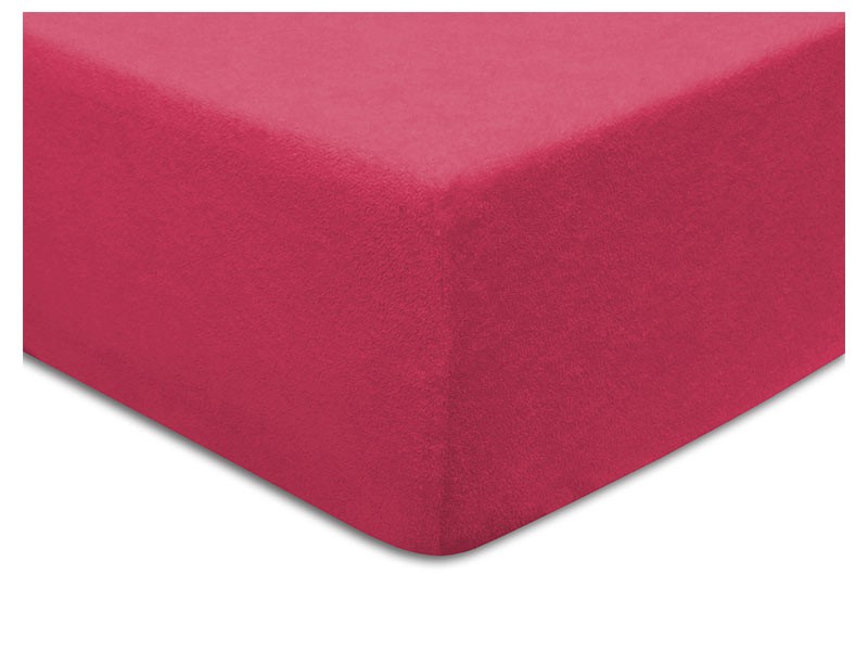 Darymex Terry Fitted Bed Sheet - Fuchsia - Europen made