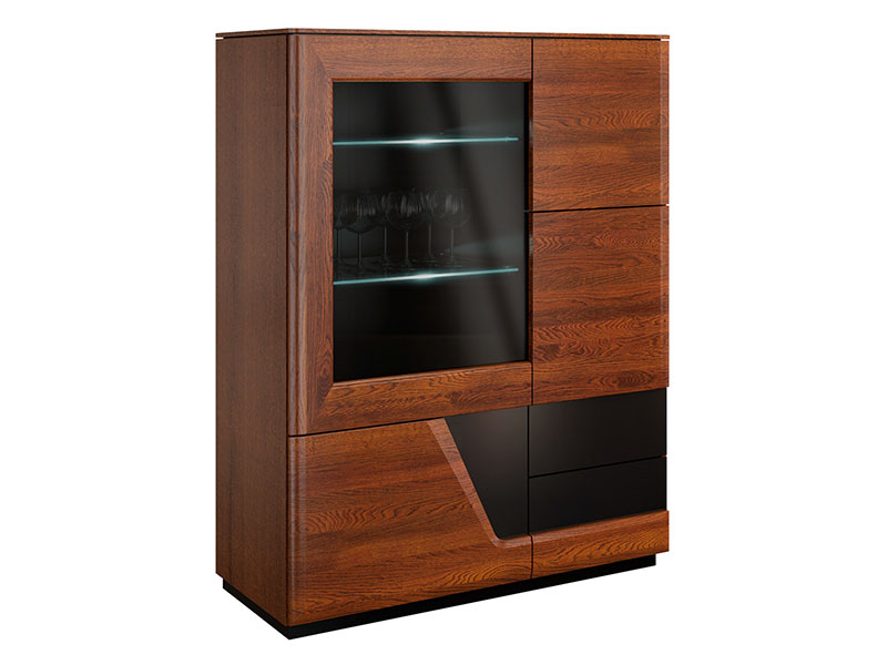  Mebin Smart Bar Cabinet Left Antique Walnut - Furniture of the highest quality - Online store Smart Furniture Mississauga