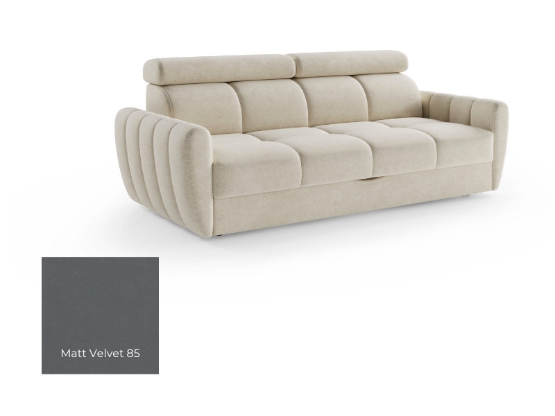  Comforteo Sofa Bed Talia - Matt Velvet 85 - Couch for small space - Online store Smart Furniture Mississauga