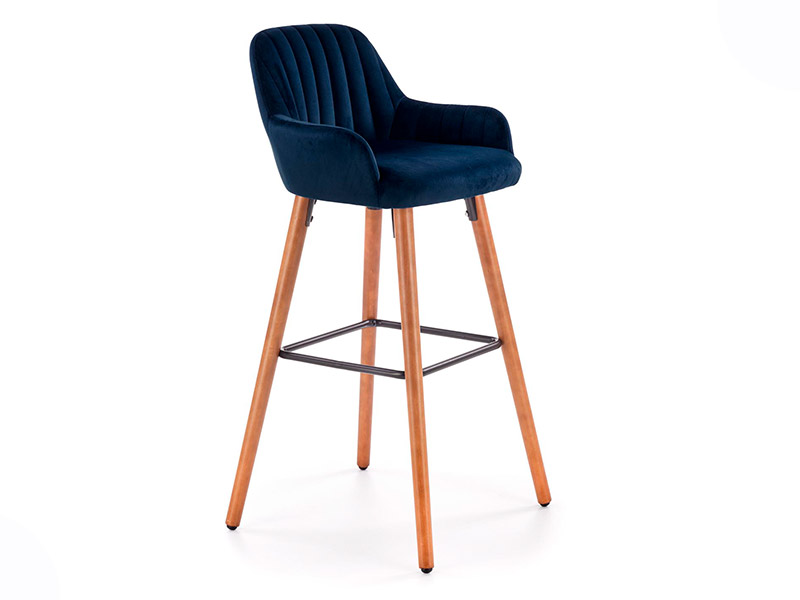  Halmar H-93 Royal Blue Bar Stool - Trendy counter stool - Online store Smart Furniture Mississauga