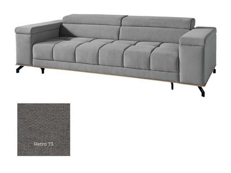 Libro Sofa Party 3SFBK - Retro 73 - Sofa bed with storage