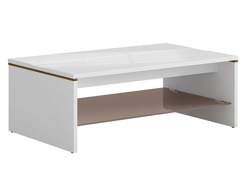  Azteca Trio Coffee Table - Glossy white centrepiece - Online store Smart Furniture Mississauga