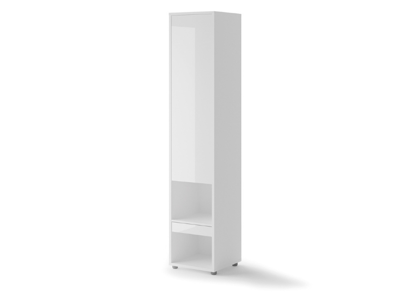  Bed Concept Storage Cabinet BC-07p - Glossy White - Dedicated to Bed Concept Vertical Murphy Beds - Online store Smart Furniture Mississauga