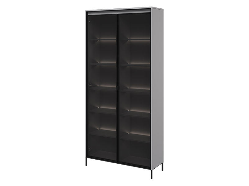  Lenart Trend Double Display Cabinet TR-07 v.2 SC - For modern interiors - Online store Smart Furniture Mississauga