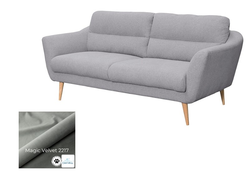 Des Sofa Tromso 2.5 - Magic Velvet 2217 - Compact, space-saving couch.