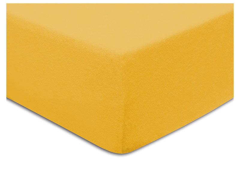  Darymex Terry Fitted Bed Sheet - Egg Yolk - Europen made - Online store Smart Furniture Mississauga