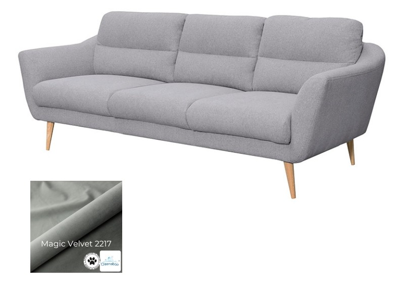 Des Sofa Tromso 3 - Magic Velvet 2217 - Compact, space-saving couch.