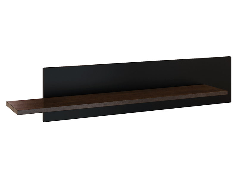  Mebin Rossano Small Hanging Shelf Oak Notte - High-quality European furniture - Online store Smart Furniture Mississauga