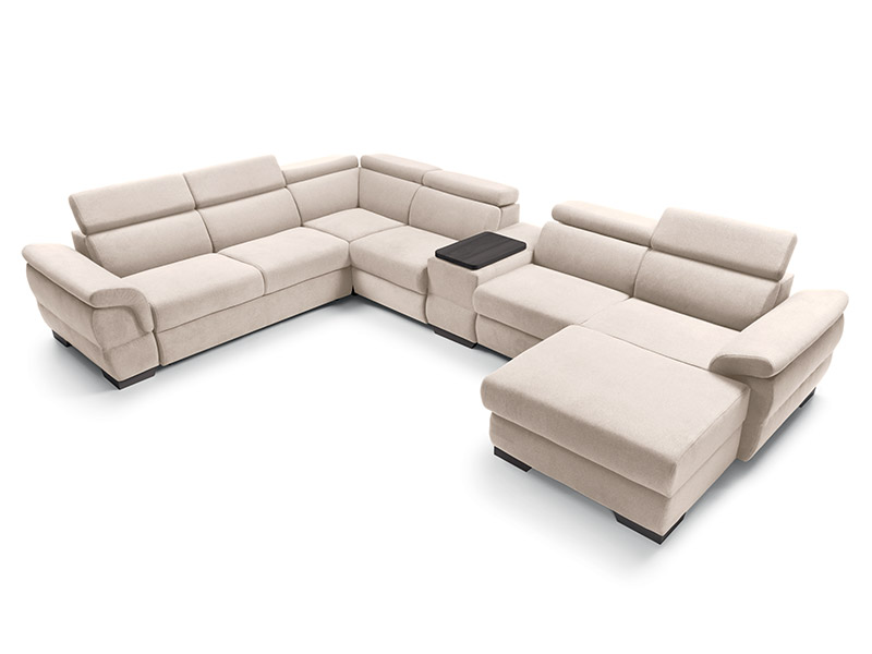 Puszman Sectional Bolzano - Modern corner sofa with bed and storage - Online store Smart Furniture Mississauga