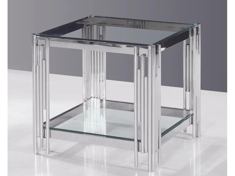 Halmar Ethan Side Table Chrome - Contemporary center table