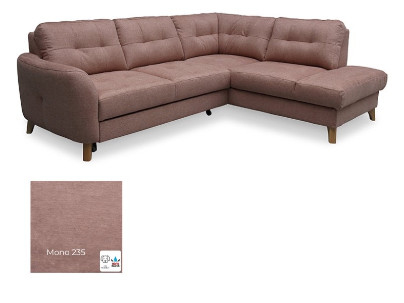 Des Sectional Vista II - Mono 235 - Right - Corner sofa-bed with storage