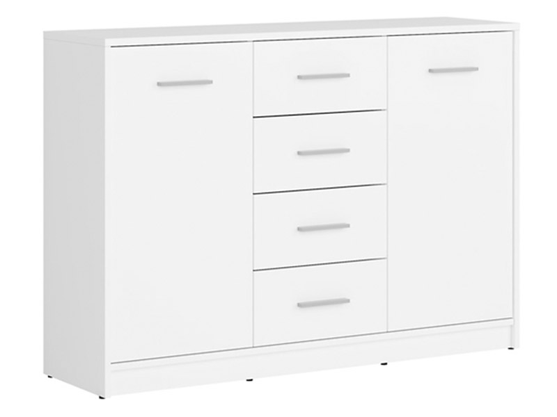  Nepo Plus Large Dresser White - Minimalist youth room collection - Online store Smart Furniture Mississauga