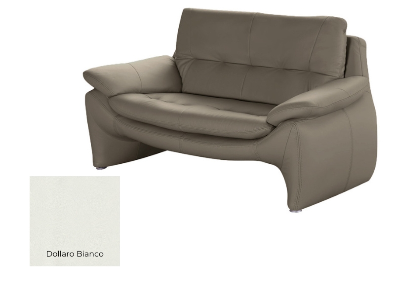  Des Loveseat Madryt - Dollaro Bianco - Full-grain leather - Online store Smart Furniture Mississauga