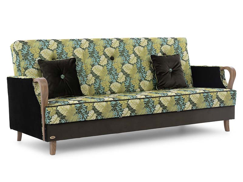 Unimebel Sofa Milano - Wingback sofa bed with storage - Online store Smart Furniture Mississauga