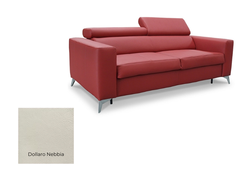  Des Sofa Mono - Dollaro Nebbia - Full-grain leather - Online store Smart Furniture Mississauga