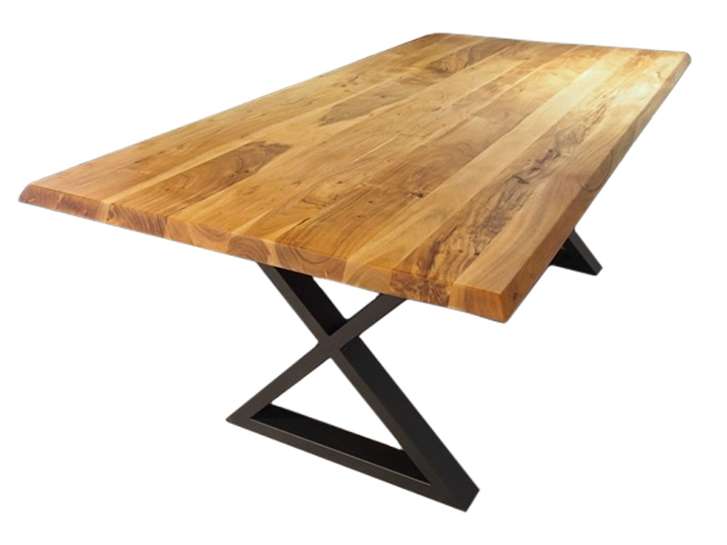  Corcoran Table ZEN-19-A + ZL-BLX - Acacia dining table - Online store Smart Furniture Mississauga