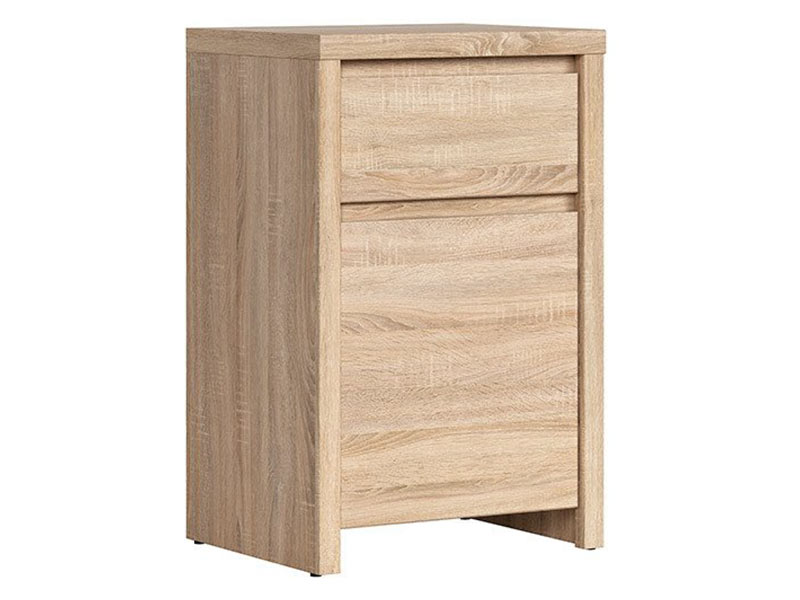  Kaspian Oak Sonoma Small Storage Cabinet - Contemporary furniture collection - Online store Smart Furniture Mississauga