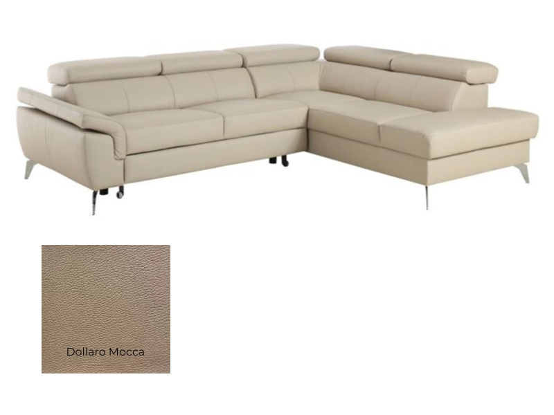  Des Sectional Sono - Dollaro Mocca - Right - Modern corner sofa - Online store Smart Furniture Mississauga