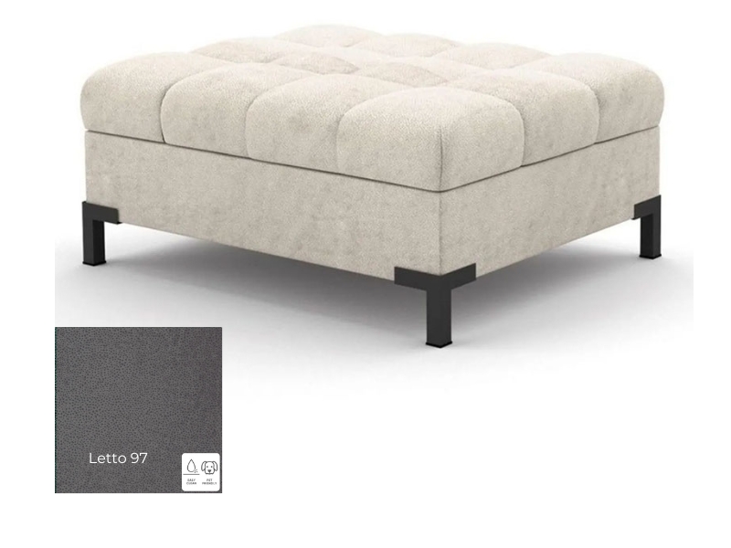  Libro Ottoman Arte - Letto 97 - Modern tufted pouf - Online store Smart Furniture Mississauga