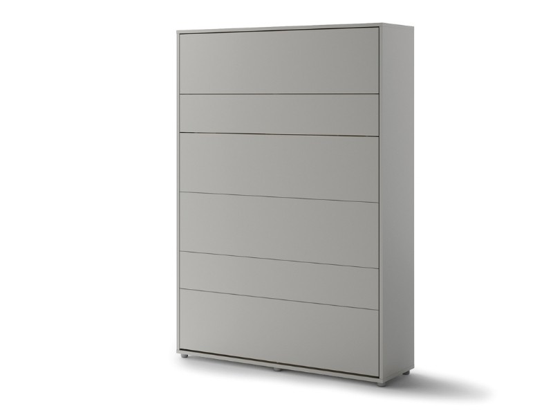 Bed Concept - Murphy Bed BC-01 - Vertical 140x200 - Grey - Modern Wall Bed