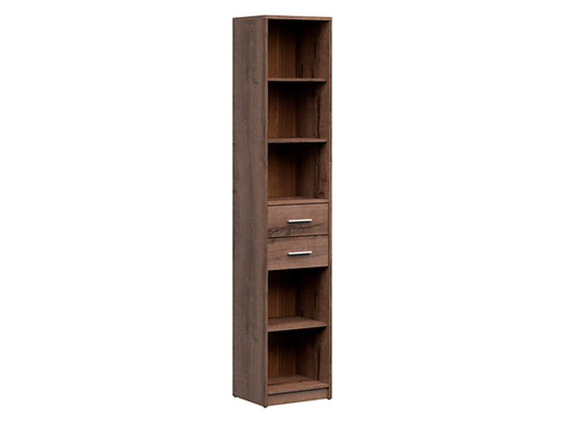  Nepo Plus Narrow Bookcase Oak Monastery - Minimalist youth room collection - Online store Smart Furniture Mississauga