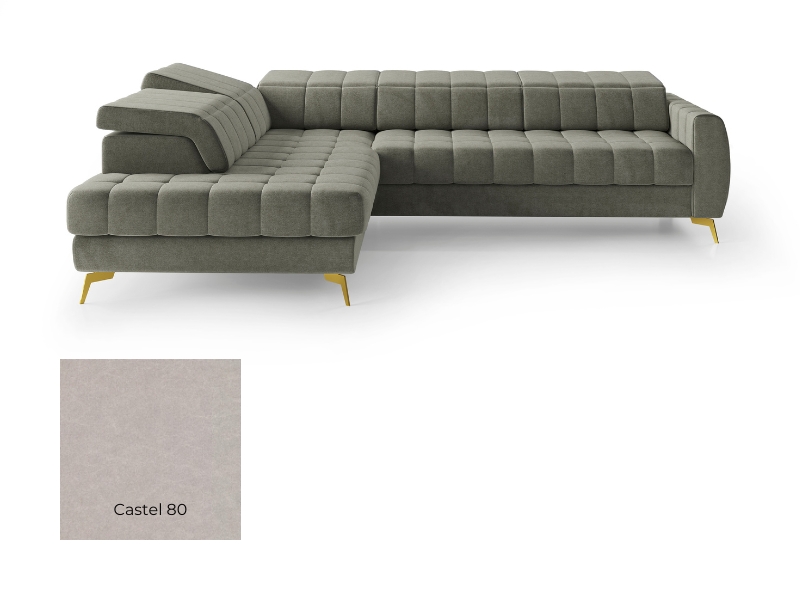  Comforteo Sectional Vesta - Castel 80 - Left - Corner sofa with bed and storage - Online store Smart Furniture Mississauga