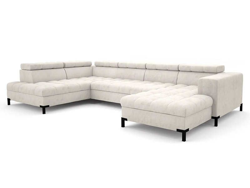 Libro Sectional Arte II - Modern U-shape sectional with bed and storage - Online store Smart Furniture Mississauga