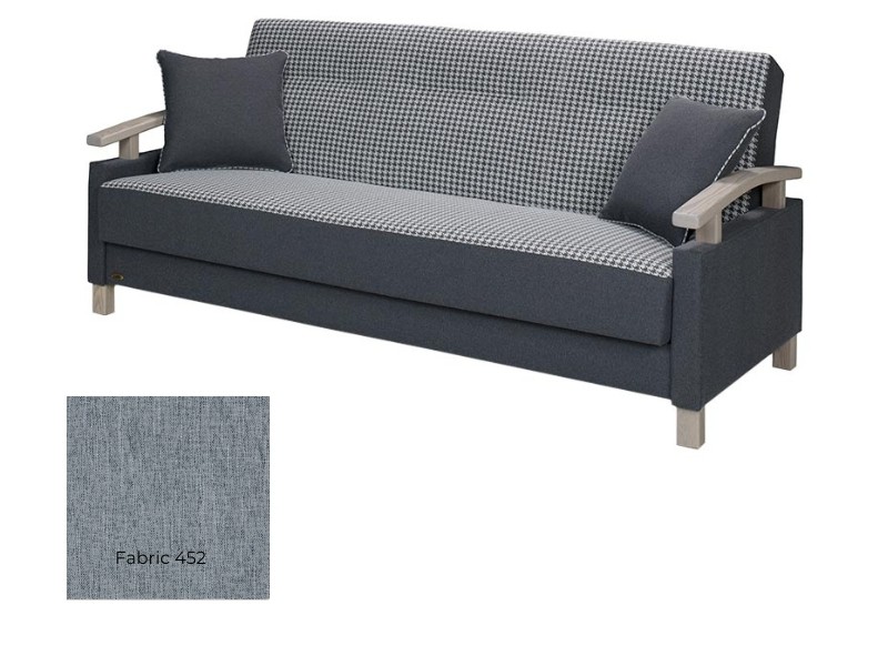 Unimebel Sofa Oliwia T - Fabric 452 - Elegant sofa bed with storage