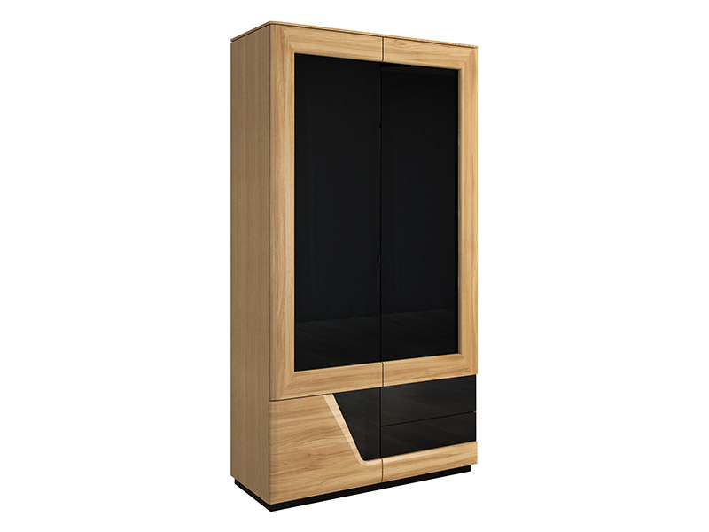  Mebin Smart Wardrobe Left Natural Oak - Solid oak fronts - Online store Smart Furniture Mississauga