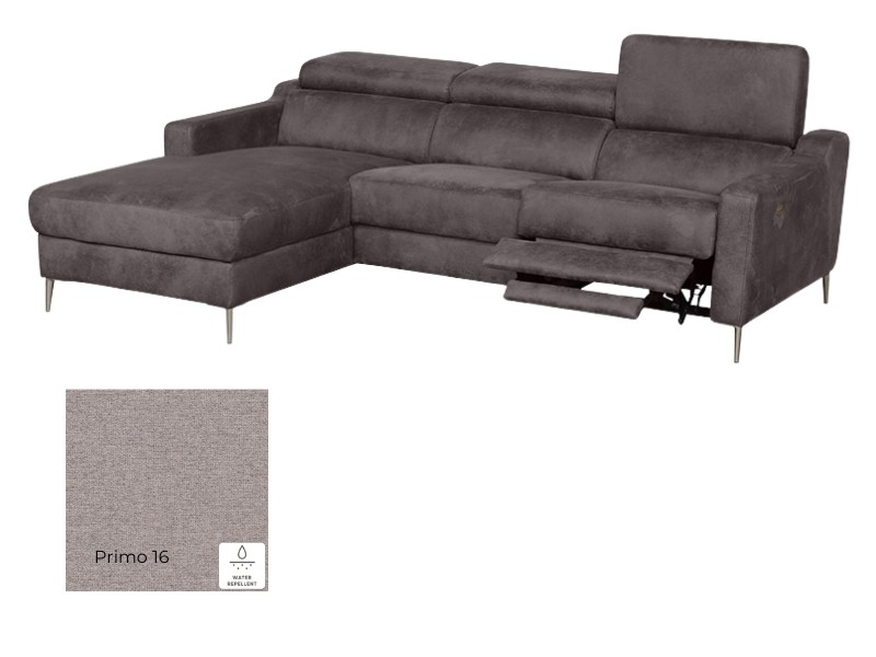 Des Sectional Malmo - Primo 16 - Left - L-shape sectional with power recliner