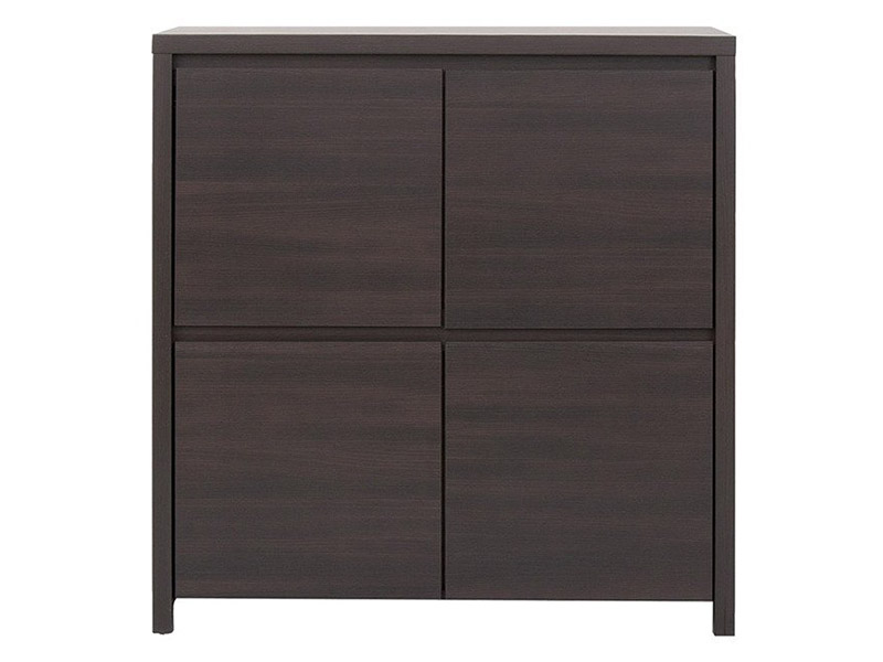  Kaspian Wenge 4 Door Storage Cabinet - Contemporary furniture collection - Online store Smart Furniture Mississauga