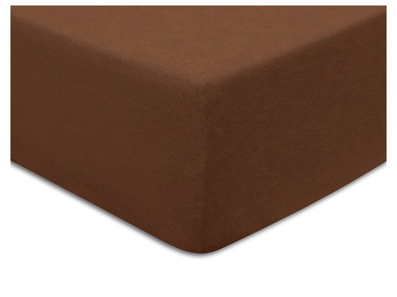  Darymex Terry Fitted Bed Sheet - Chocolate - Europen made - Online store Smart Furniture Mississauga