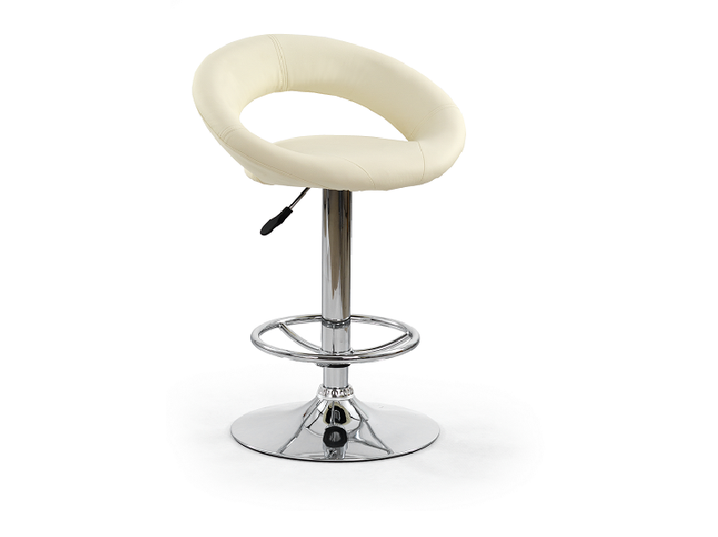  Halmar H-15 Cream Bar Stool - Round swivel bar stool - Online store Smart Furniture Mississauga