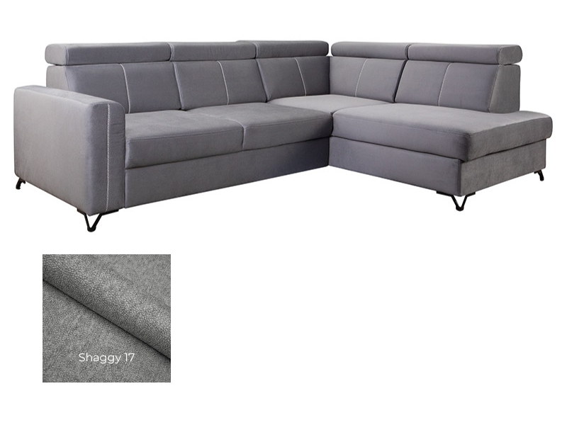  Libro Sectional Elbrus - Shaggy 17 - Right - Sectional with bed and storage - Online store Smart Furniture Mississauga