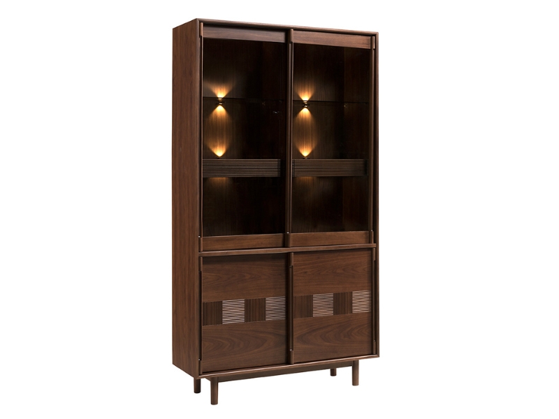  Cantiero Double Display Cabinet - High Quality European Furniture - Online store Smart Furniture Mississauga