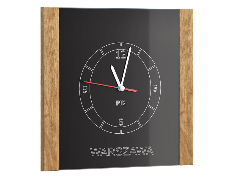  Mebin Pik Clock Natural Oak Lager - Living room collection - Online store Smart Furniture Mississauga